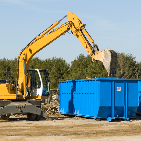 what are the rental fees for a residential dumpster in Hardin